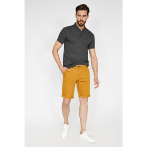 Koton Men's Yellow Pocket Detail Sort