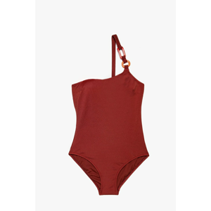 Koton Women Brown Buckle Detailed Swimsuit