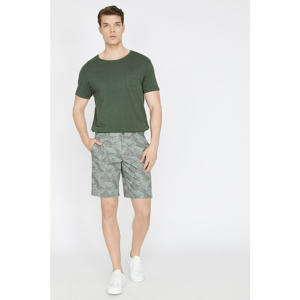 Koton Men's Green Normal Waist Pocket Detailed Shorts