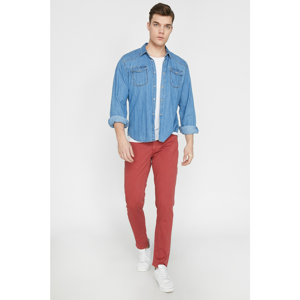 Koton Men's Red Trousers