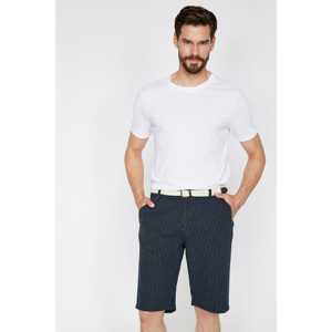 Koton Men's Navy Striped Shorts
