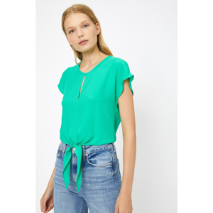 Koton Women Green Waist Bagged Blouse