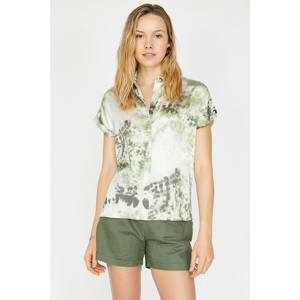 Koton Women Green Patterned Shirt