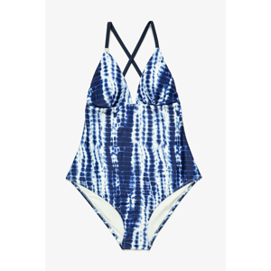 Koton Women's Blue Patterned Swimsuit