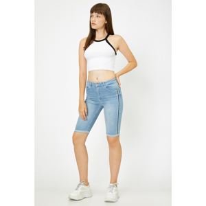 Koton Shorts - Blue - Normal Waist