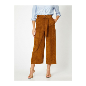 Koton Pants - Brown - Wide leg