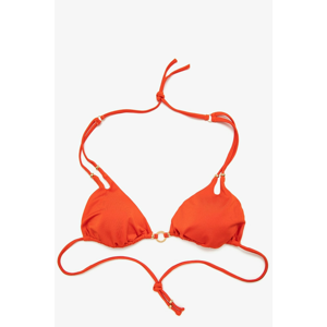 Koton Women's Orange Maximiser Bikini Top