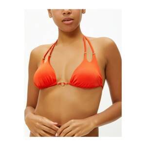 Koton Women's Orange Maximiser Bikini Top