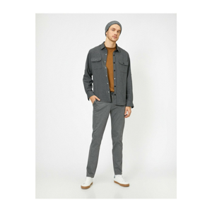 Koton Men's Gray Pocket Detailed Trousers
