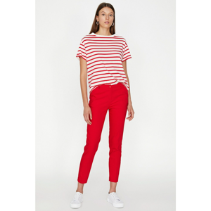 Koton Women Red Pocket Detailed Trousers