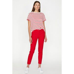 Koton Women Red Pocket Detailed Trousers