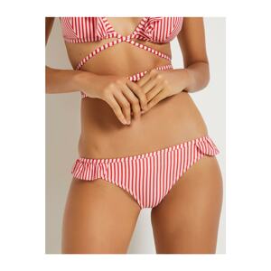 Koton Women's Red White Mixed Bikini Bottoms