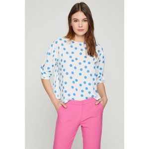 Koton Women's Blue Patterned Blouse