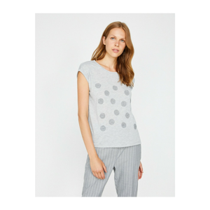 Koton Women's Gray Patterned Undershirt