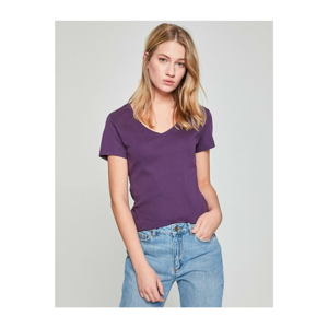 Koton Women's Purple T-Shirt