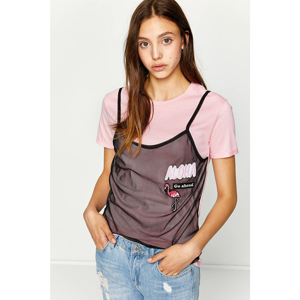 Koton T-Shirt - Pink - Regular