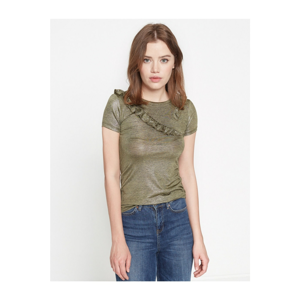 Koton Women's Khaki T-Shirt