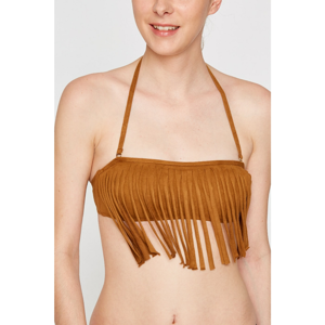 Koton Women's Camel Bikini Top