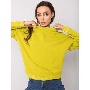 RUE PARIS Lime green sweatshirt without a hood