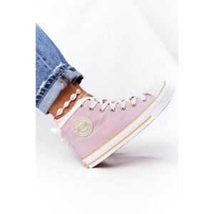 Women's High Sneakers Big Star HH274447 Pink