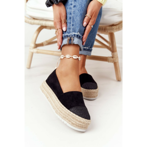 Espadrilles On A Straw Platform S.Barski Black