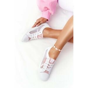 Women's Sneakers With Mesh Big Star DD274688 White-Pink