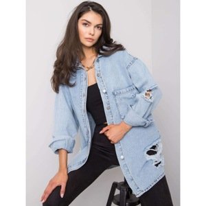 RUE PARIS Light blue denim shirt