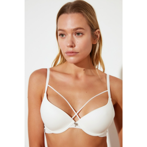 Trendyol White Underwire Non-Padded Bra