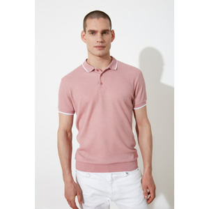 Trendyol Dried Rose Men's Regular Fit Polo Neck T-shirt