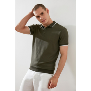 Trendyol Khaki Men's Regular Fit Polo Neck T-shirt