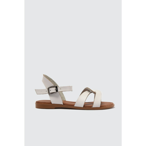 Trendyol White Genuine Leather Women Sandals