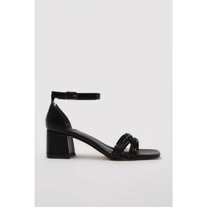 Trendyol Black Ankle Strap Women's Classic Heeled Shoes