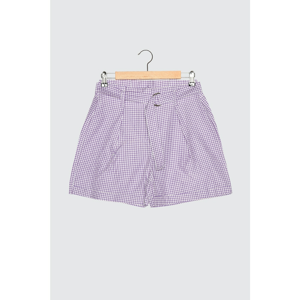 Trendyol Purple Belted Shorts & Bermuda