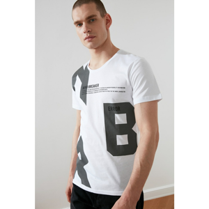 Trendyol White Men's T-Shirt