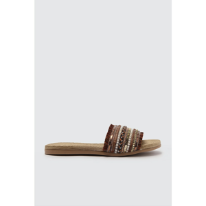 Trendyol Brown Ethnic Women Slippers