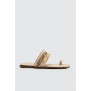 Trendyol Beige Women's Slippers