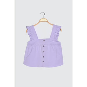 Trendyol Lilac Frilly Blouse