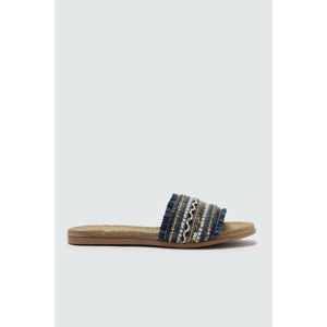 Trendyol Navy Blue Ethnic Women's Slippers