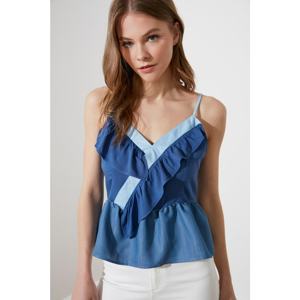 Trendyol Blue Strappy Blouse