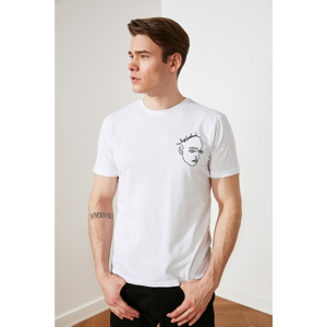 Trendyol White Men's T-Shirt