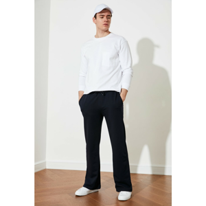 Trendyol Navy Blue Men's Relax Fit Wide Leg Sweatpants