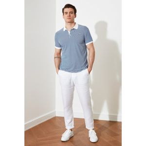 Trendyol Blue Men's Polo Neck T-shirt