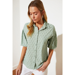 Trendyol Shirt - Green - Regular