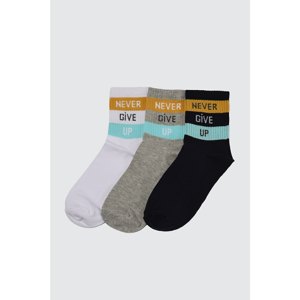 Trendyol Multi Color Men 3-Pack Half Quarter Socks Socks