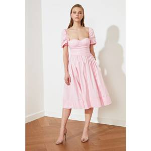 Trendyol Pink Collar Detailed Dress