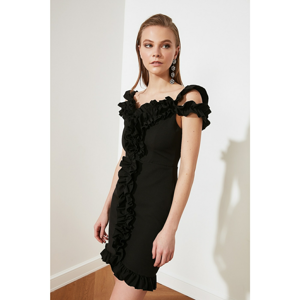 Trendyol Black Collar Detailed Dress