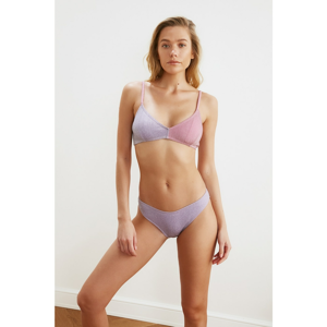 Trendyol Lilac Shiny Bikini Bottoms