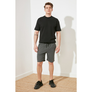 Trendyol Anthracite Men's Regular Fit Printed Shorts & Bermuda