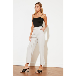 Trendyol Gray Belted Trousers