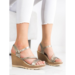 SABATINA SILVER SANDALS ON THE WED